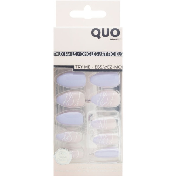 QUO Beauty FAUX NAILS 24 SET + GLUE / VEGAN - Picture 1 of 8